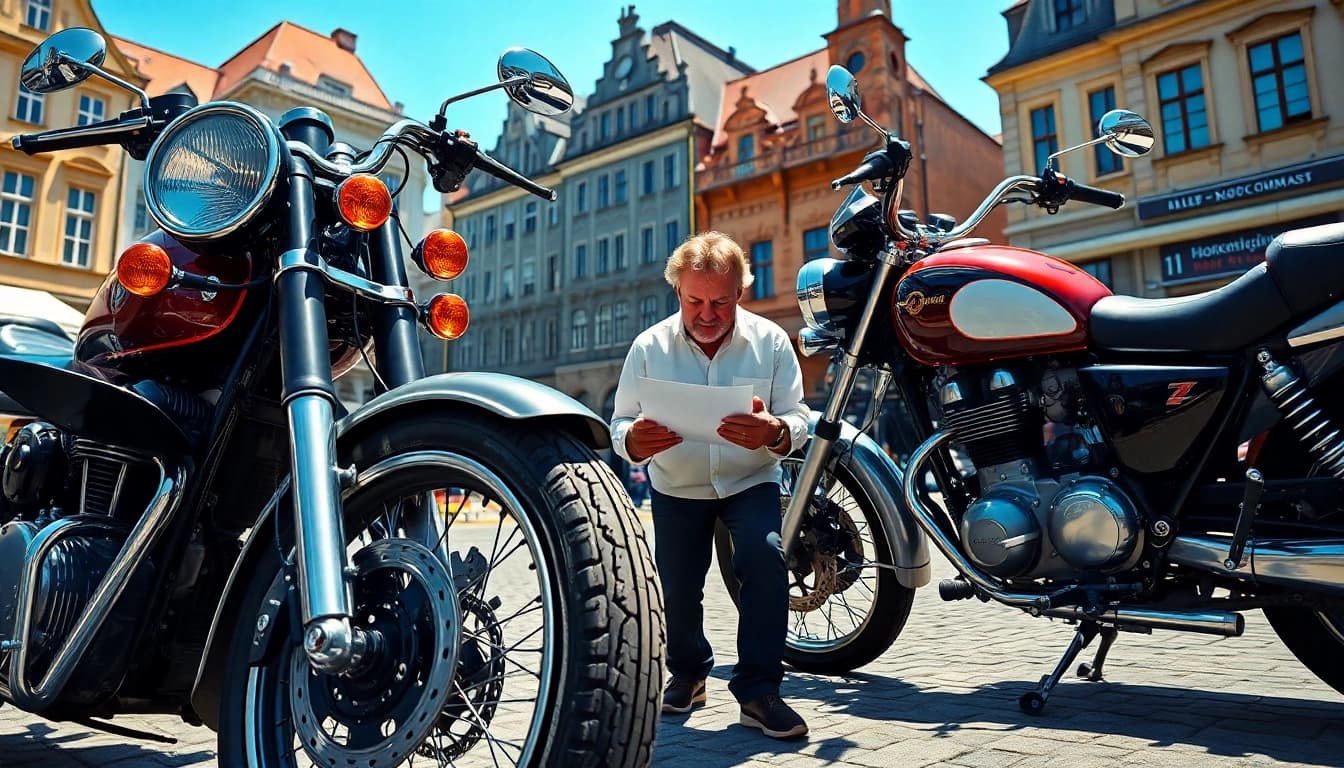 Motorradgutachten Augsburg: Experten bewerten Motorräder in Augsburg's urban Umgebung.