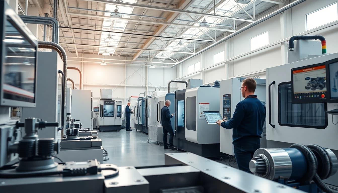 CNC fräsen dienstleister bietet präzise Maschinenarbeit in einer modernen Fertigungsumgebung.