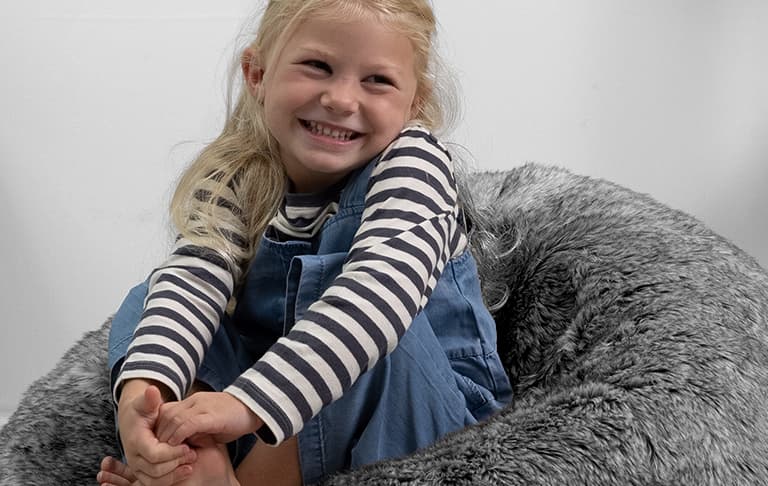 Entspann dich auf einem Sitzsack fuer Kinder und genieße pure Gemütlichkeit nach einem langen Tag