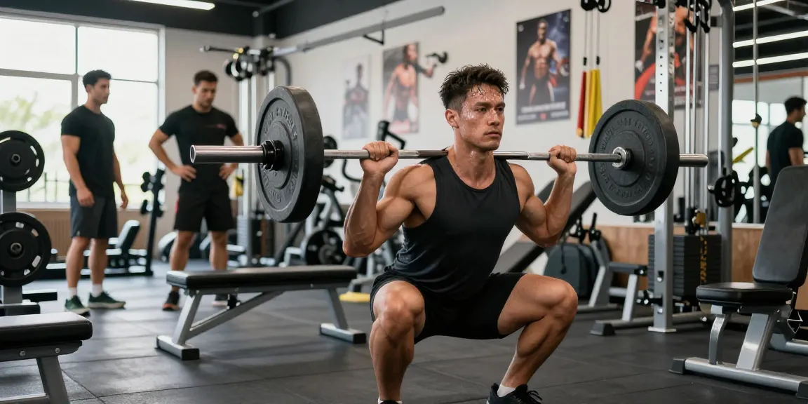 Kraftsportler trainiert im Anabolika Shop Deutschland Fitnessstudio und zeigt Stärke und Entschlossenheit in einer dynamischen Fitnessumgebung.