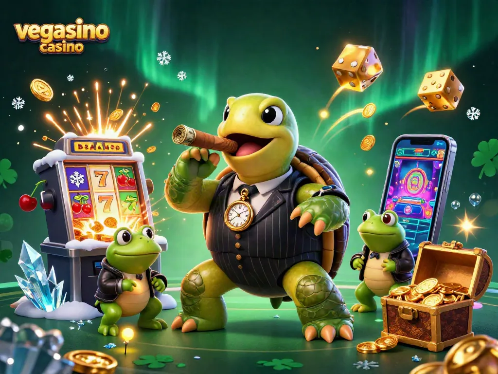 Experience the thrill of vegasino casino with vibrant slot machines and lively characters.