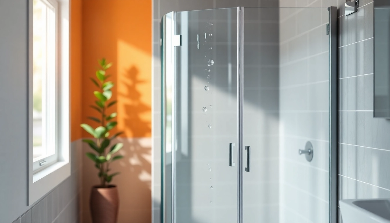 Die sonni Duschkabine 90x90 in einem modernen Badezimmer mit klaren Linien und elegantem Design.