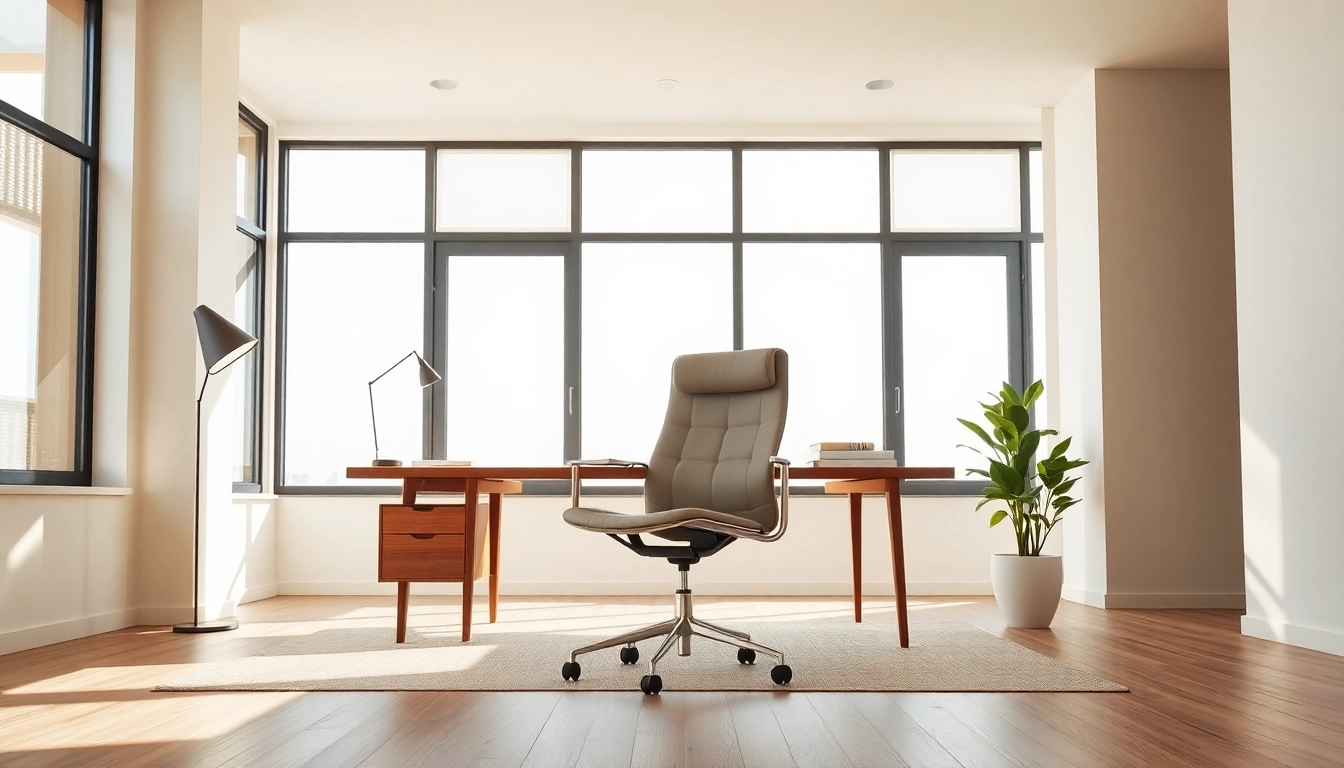 Refurbished Vitra chair enhancing a modern workspace's aesthetic and comfort.