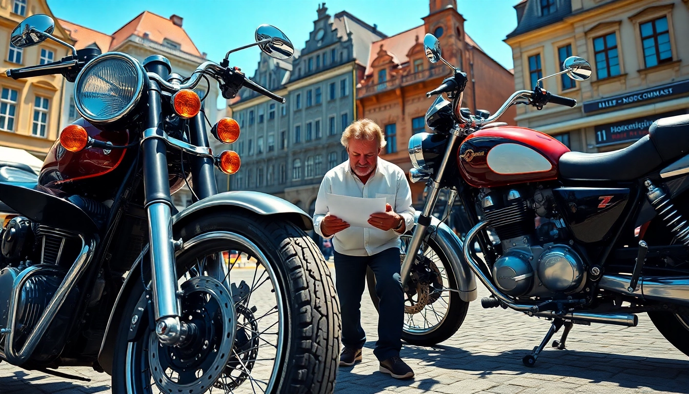 Motorradgutachten Augsburg: Experten bewerten Motorräder in Augsburg's urban Umgebung.