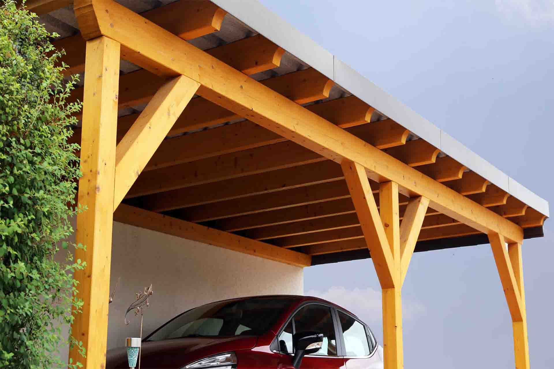 Carport günstig kaufen mit Stauraum für Reifen und Gartengeräte – praktisch & wetterfest
