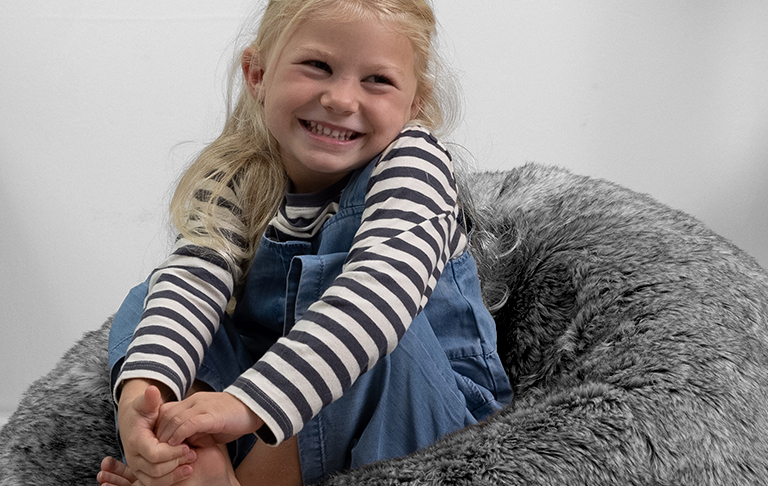 Entspann dich auf einem Sitzsack fuer Kinder und genieße pure Gemütlichkeit nach einem langen Tag