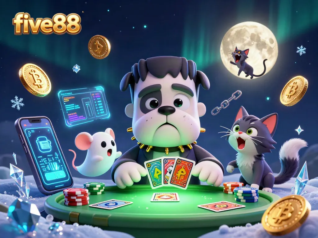 five88 players engage in thrilling card games with unique characters and crypto elements.