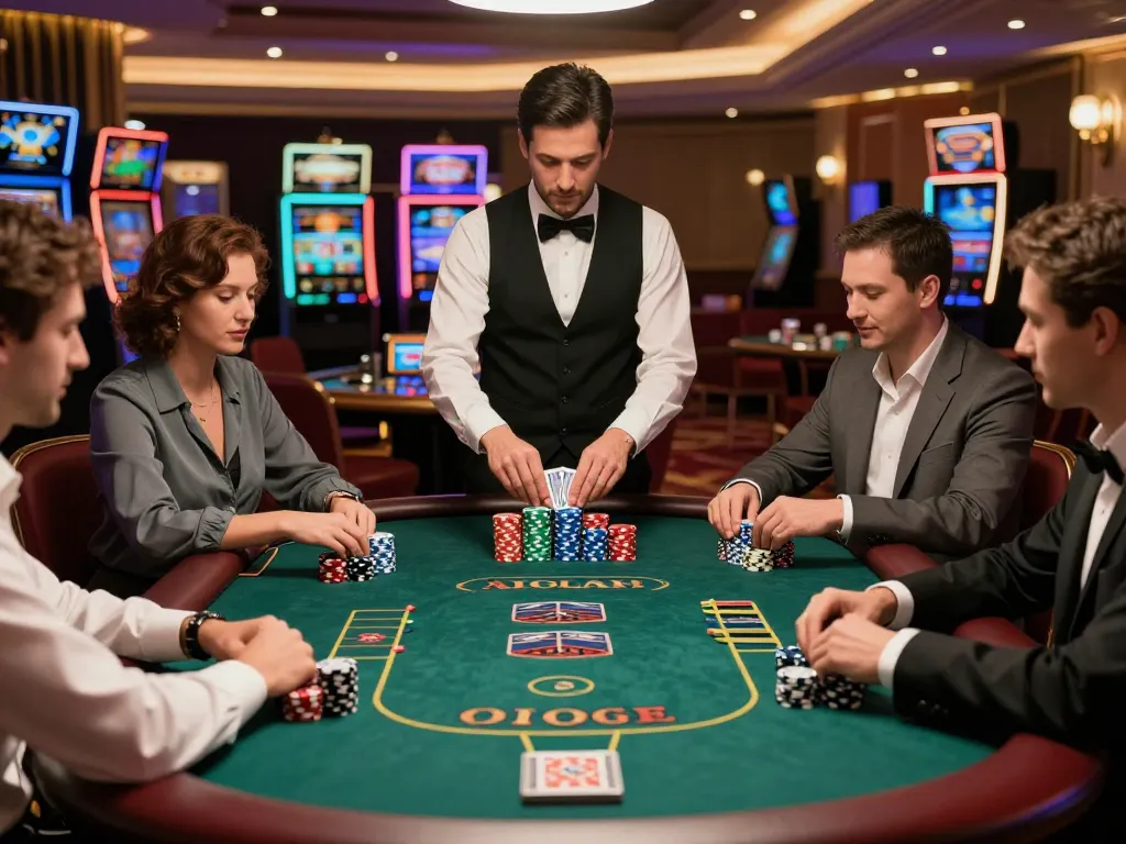 Engaging poker game in a luxurious setting showcasing the KI Detektor Bachelorarbeit.