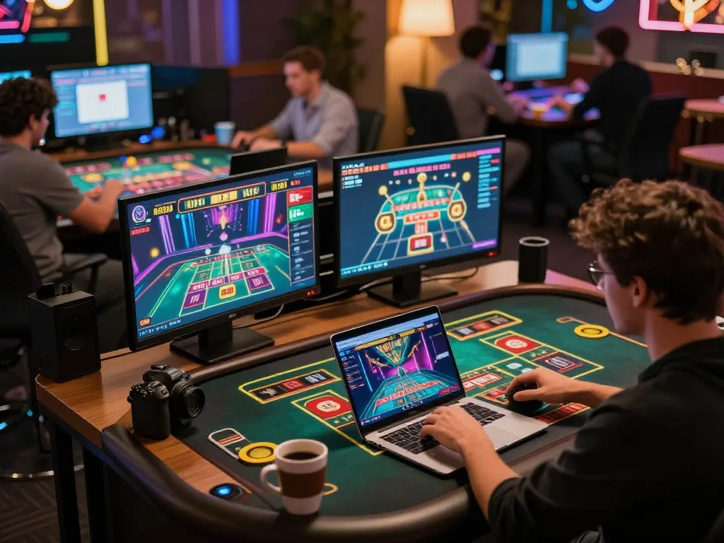 Players engaging with live dealer at MB66 online casino, showcasing vibrant betting options and interactive gameplay.