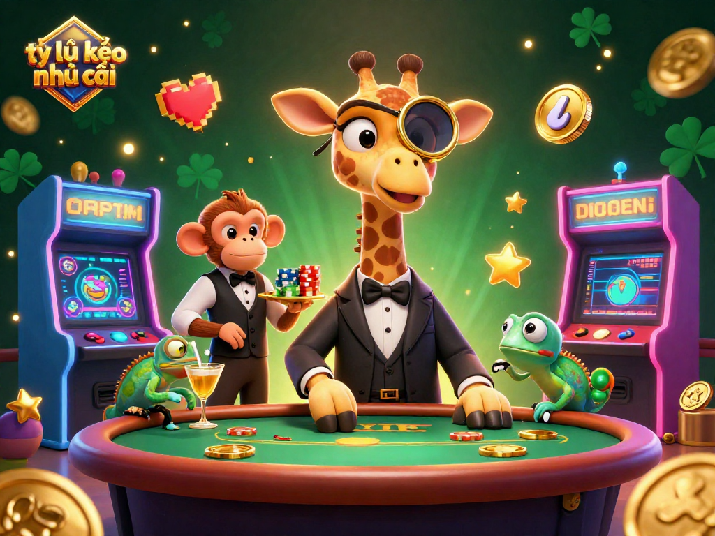 Experience the excitement of tỷ lệ kèo nhà cái with a high-roller giraffe and casino games