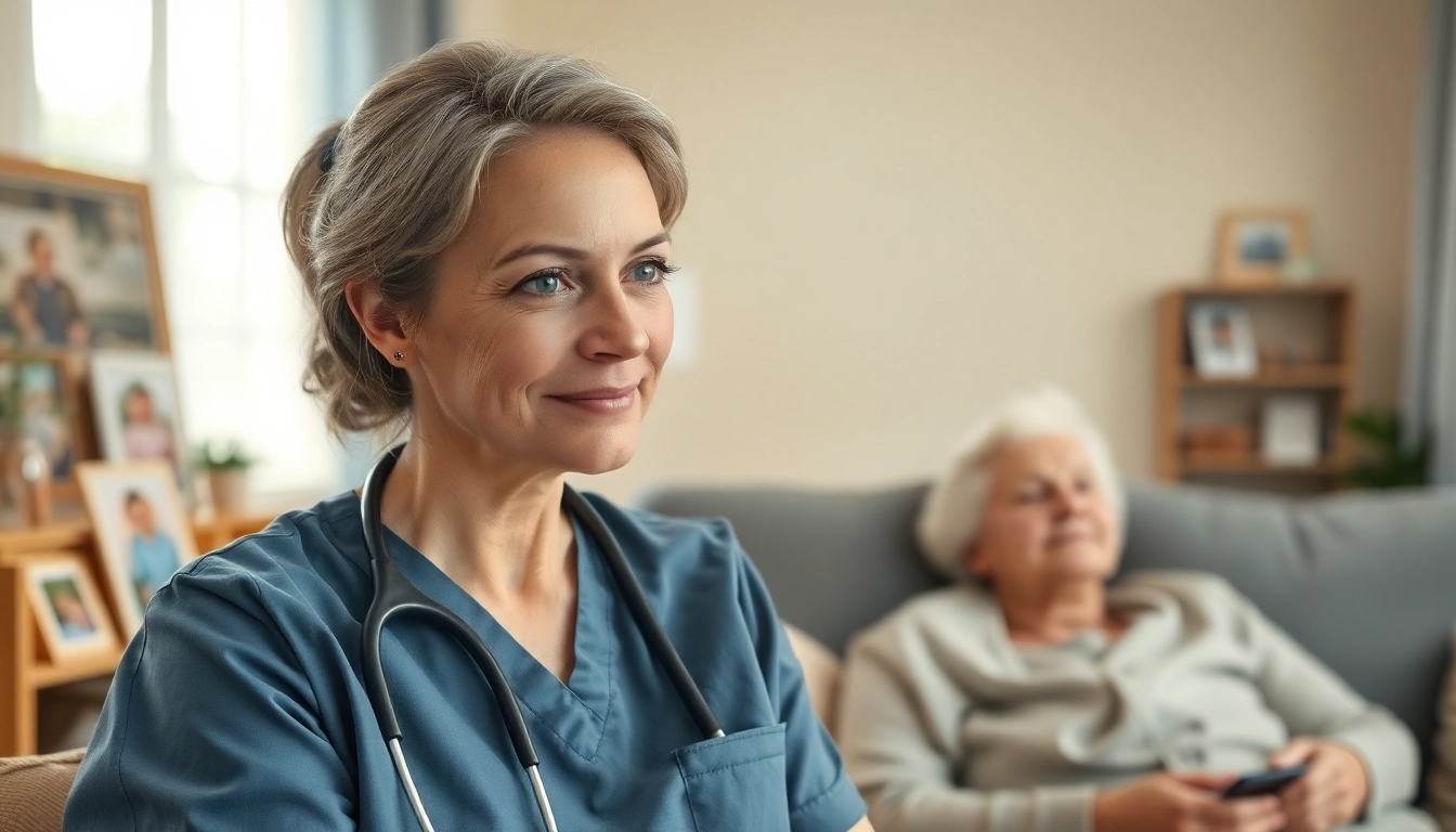 Intensivpflege Frankfurt: Eine Pflegekraft kümmert sich liebevoll um einen älteren Patienten zu Hause.