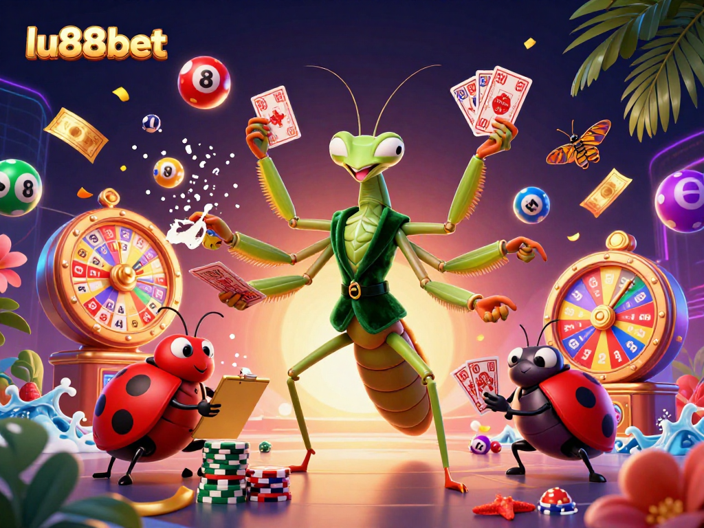 Experience thrilling gameplay with lu88bet's vibrant casino scene featuring dynamic lottery elements.