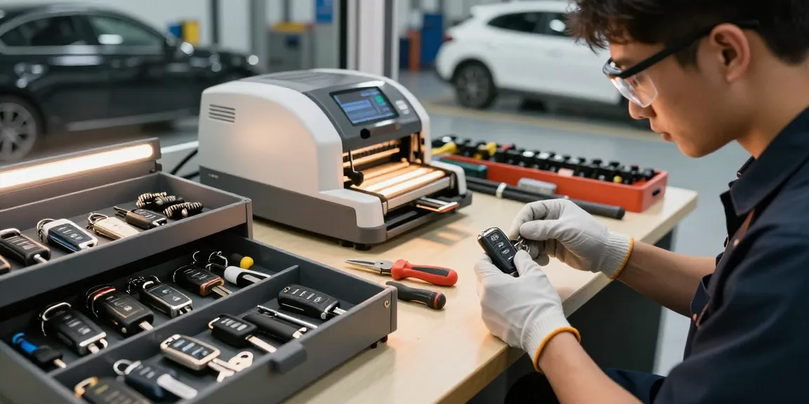 Schau es dir an, wie Experten für Autoschlüssel und Lösungen arbeiten.