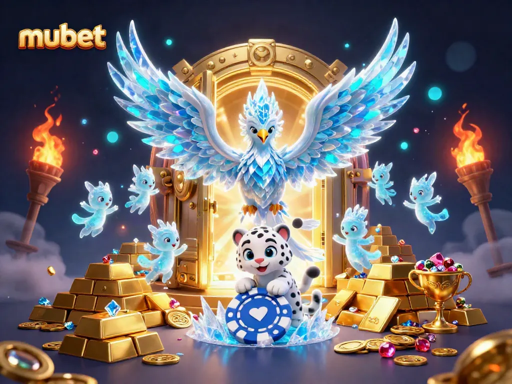 Experience the thrill of mubet with fantasy characters and sparkling treasures in a vibrant casino setting.