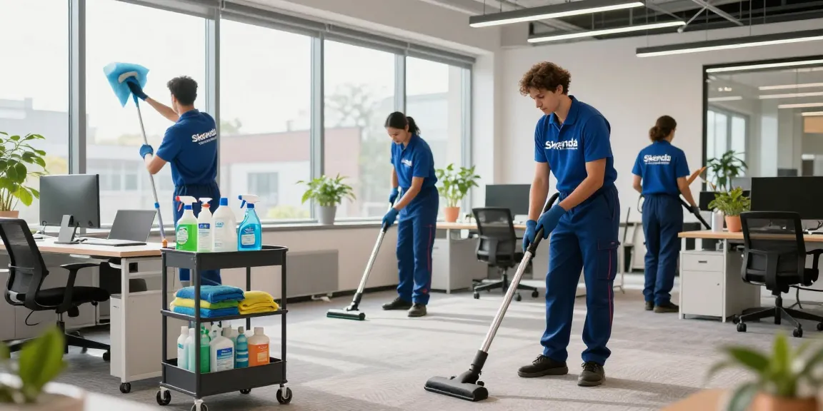 Expert cleaners from reinigungsfirma solothurn transforming an office space with professional techniques and eco-friendly products.