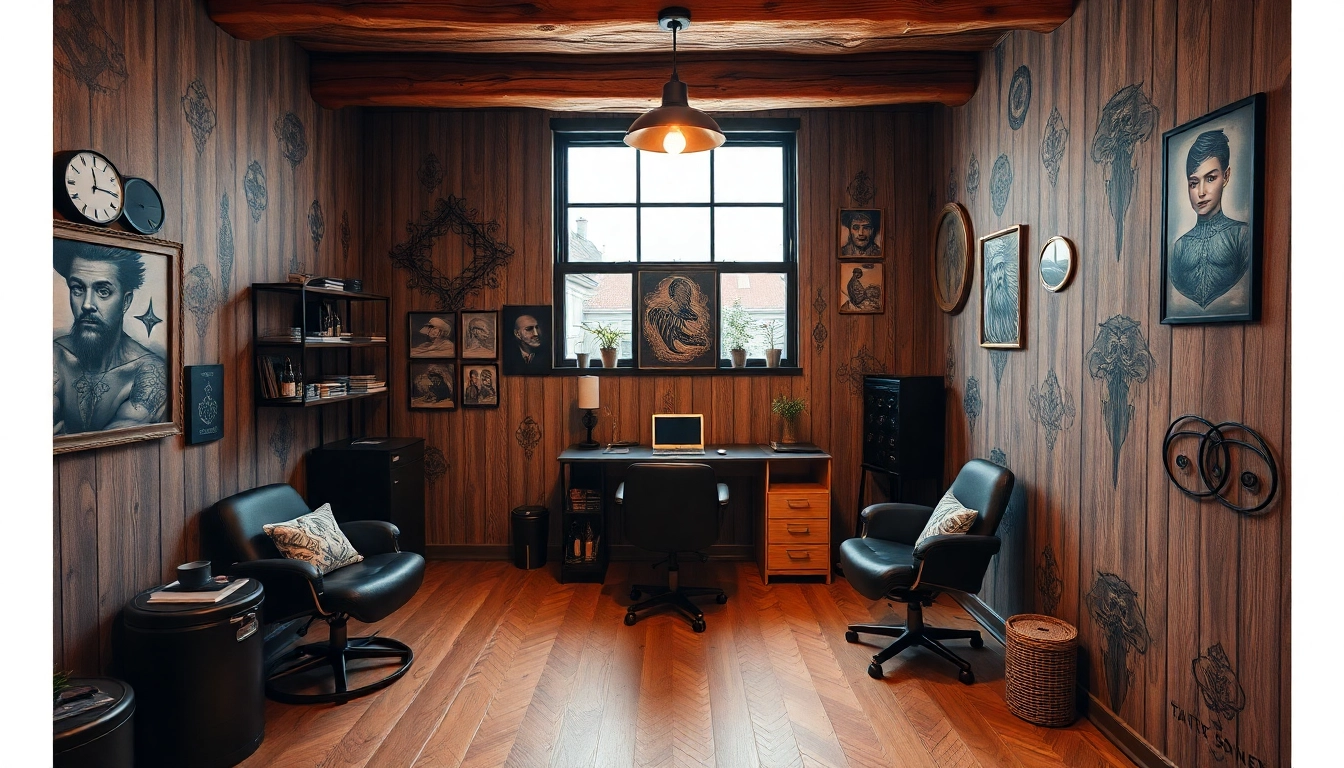 Erlebe beeindruckende Designs im Tattoo Studio München mit kreativen Kunstwerken und warmem Ambiente.