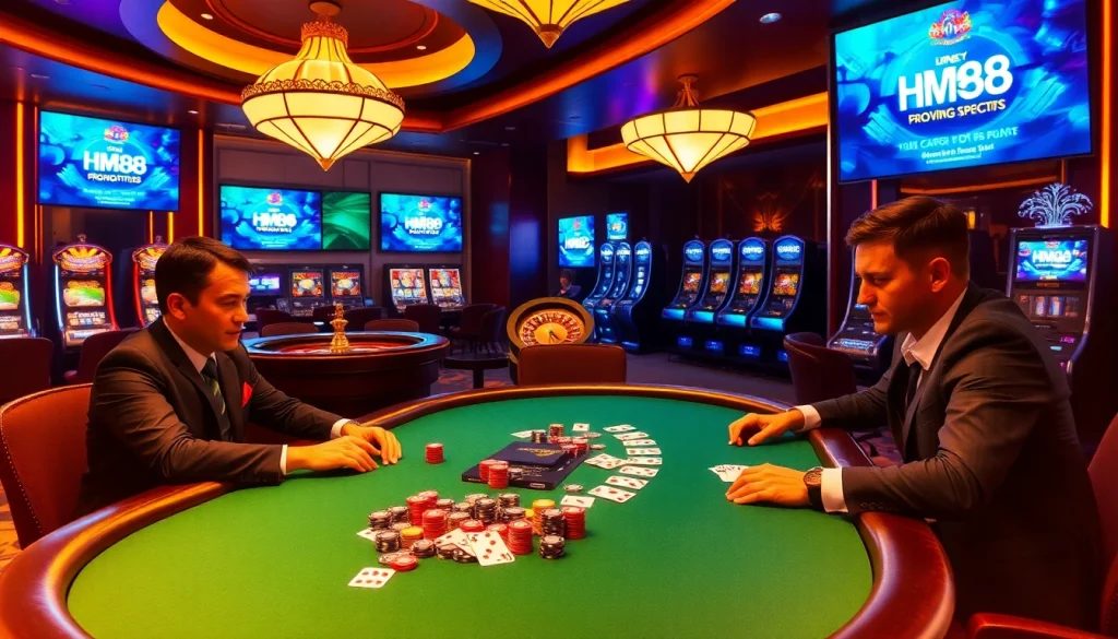Play poker with enthusiasm at HM88 casino, where high stakes and luxury meet.