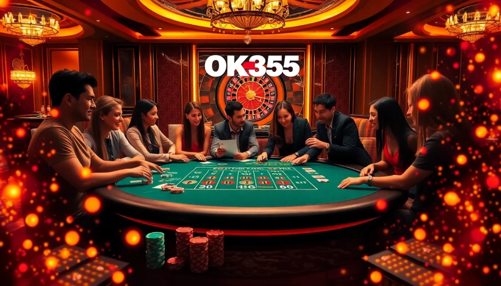 Engage with OK365 and enjoy high-stakes gambling at a luxurious poker table.