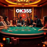 Engage with OK365 and enjoy high-stakes gambling at a luxurious poker table.