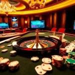 Exciting casino scene featuring a live dealer table and engaging gameplay at https://bong99.pro/.