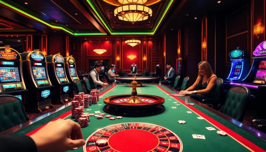 Experience the thrill of gambling at https://topclub.website/ with vibrant casino tables and excited players.