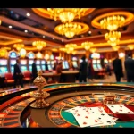 Experience high-stakes gaming at rr88 with elegant casino tables and vibrant roulette.