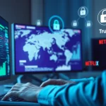 突出全球连接与超高速安全功能的 QuickQ 下载软件界面。