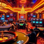 Exciting casino scene featuring players enjoying games with the vvjl online gambling interface.