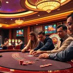 Experience the thrill of WW88 in an elegant casino setting with poker tables and roulette wheels.