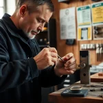 Professioneller Schlüsseldienst in Wiesbaden demonstriert fachkundigen Service für den Schlüsseldienst Wiesbaden.