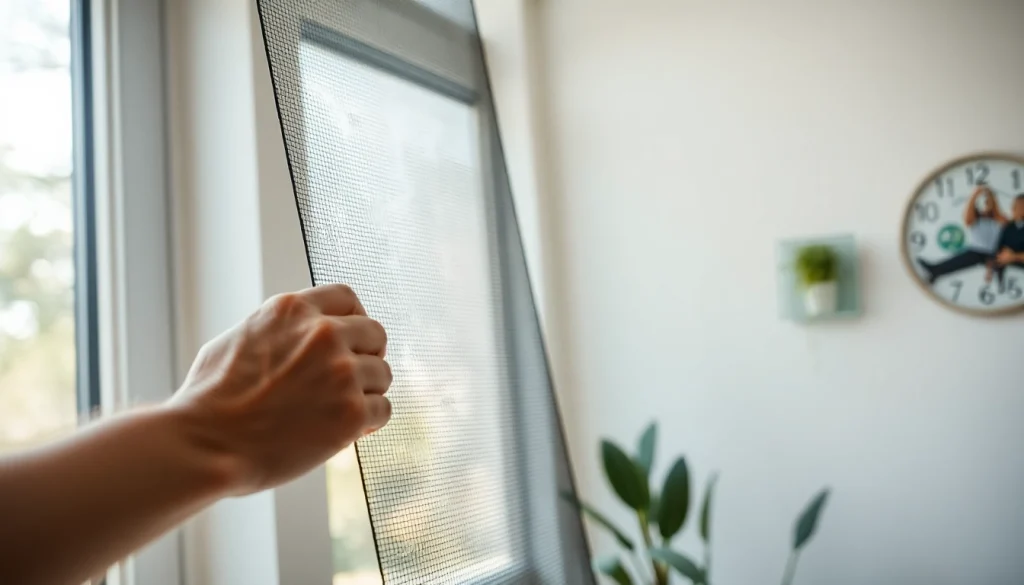 Fliegengittermaxx zeigt eine präzise Installation von Fliegengittern in einem modernen Zuhause.
