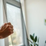 Fliegengittermaxx zeigt eine präzise Installation von Fliegengittern in einem modernen Zuhause.