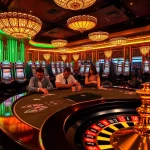 Nohu-themed luxurious casino scene with poker players, roulette wheel, and vibrant slot machines.