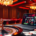 Experience the thrill of gamebaidoithuong at an elegant casino table with vibrant poker chips.