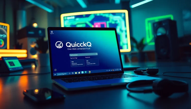 在现代笔记本电脑上使用 quickq电脑版，体验无缝连接，展现其创新设计。