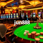 Experience the excitement of jun88 with vibrant casino tables and engaging players.