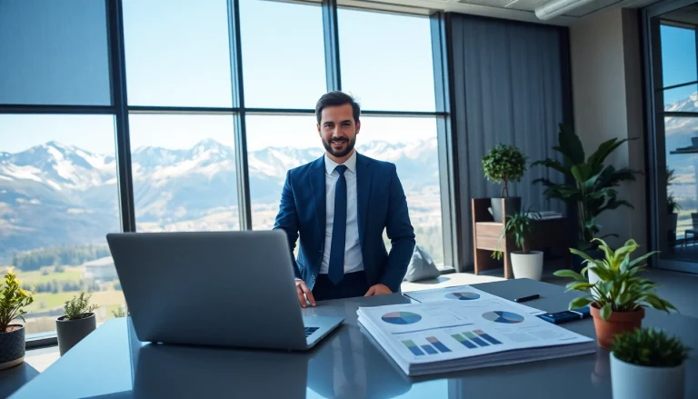 Headhunter Schweiz engagiert in einem professionellen Beratungsgespräch mit einem Kandidaten.