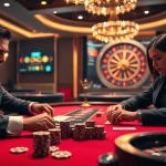 High-stakes poker game scene showcasing players and betting interfaces from https://kjcmh.com/ in a luxurious casino setting.