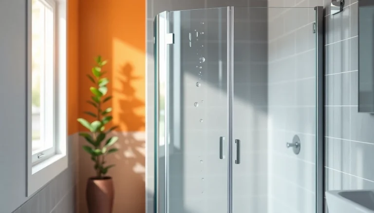 Die sonni Duschkabine 90x90 in einem modernen Badezimmer mit klaren Linien und elegantem Design.