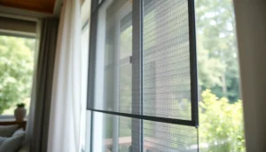 Fliegengittermaxx zeigt eine moderne Insektenschutztür in einem hellen Raum.