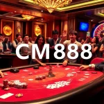 Players experiencing thrill at a luxurious poker table with CM8888 gaming technology.