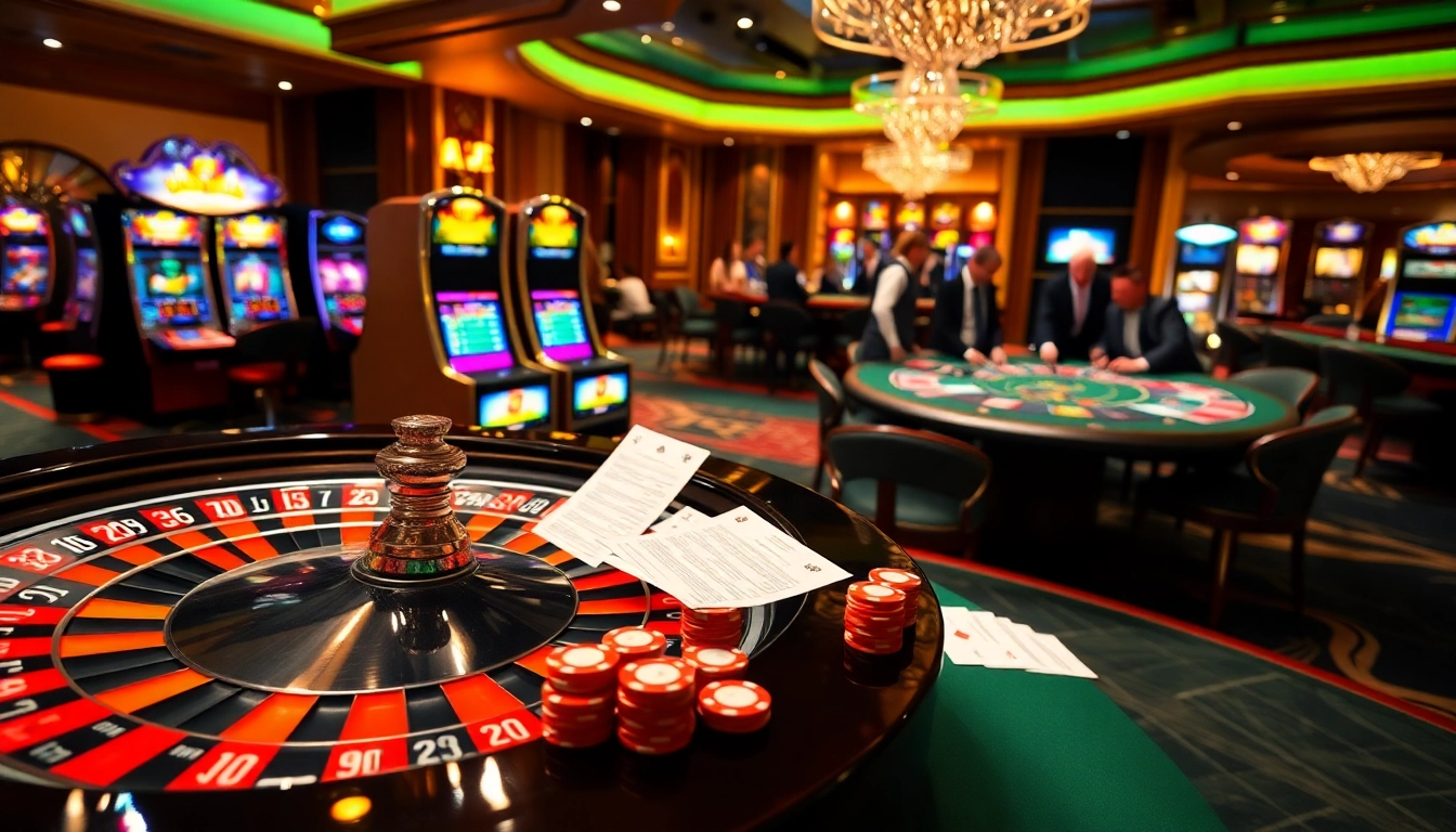 Experience thrilling gameplay at https://kg88.work/ with roulette, poker chips, and vibrant casino atmosphere