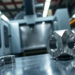 CNC frästeile, präzise bearbeitet in einer modernen Fertigungshalle.