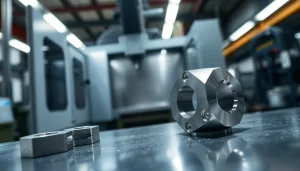 CNC frästeile, präzise bearbeitet in einer modernen Fertigungshalle.