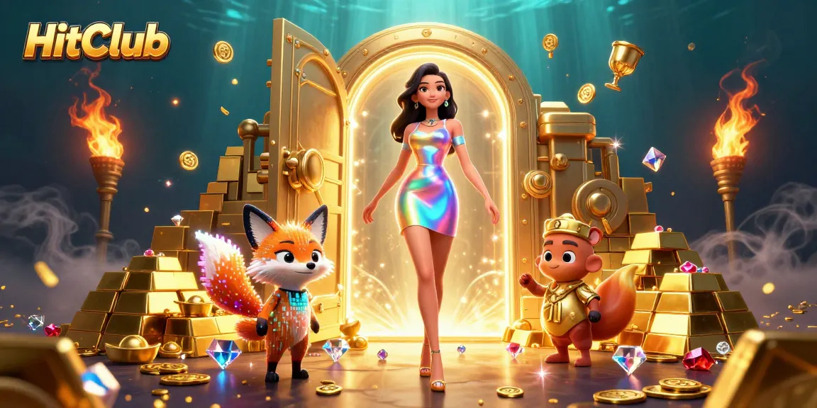 HitClub invites players to immerse in a vibrant online gaming experience featuring dazzling treasures and gems.
