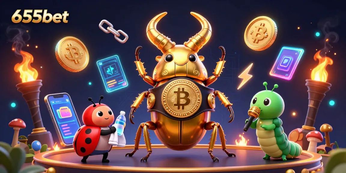 Experience 655bet's dynamic gaming scene with a vibrant, cartoonish 3D showdown.