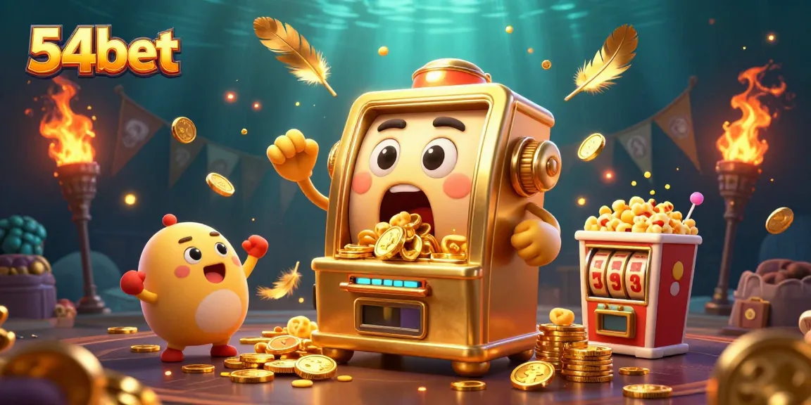 Experience the thrill of winning at 54bet with vibrant slot machines and golden jackpots.